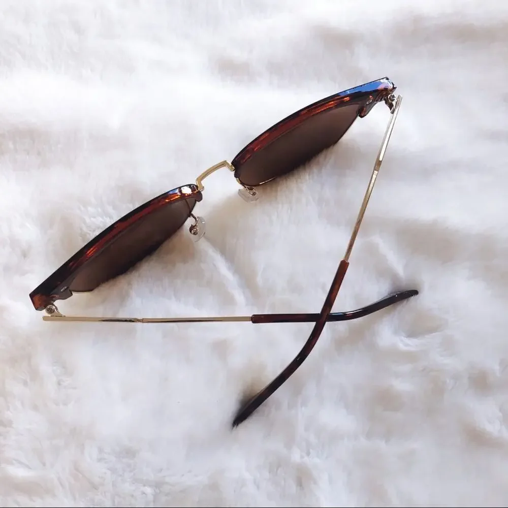 Madox Tortoise Brown Retro Sunglasses